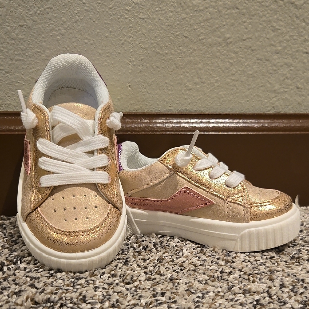 Blowfish Gold and Pink Kids Sneakers